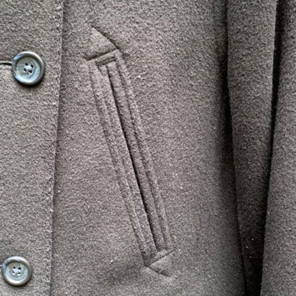 J. Crew Wool/Cashmere Blend double breasted Pea Coat sz Small EUC - Picture 5 of 15